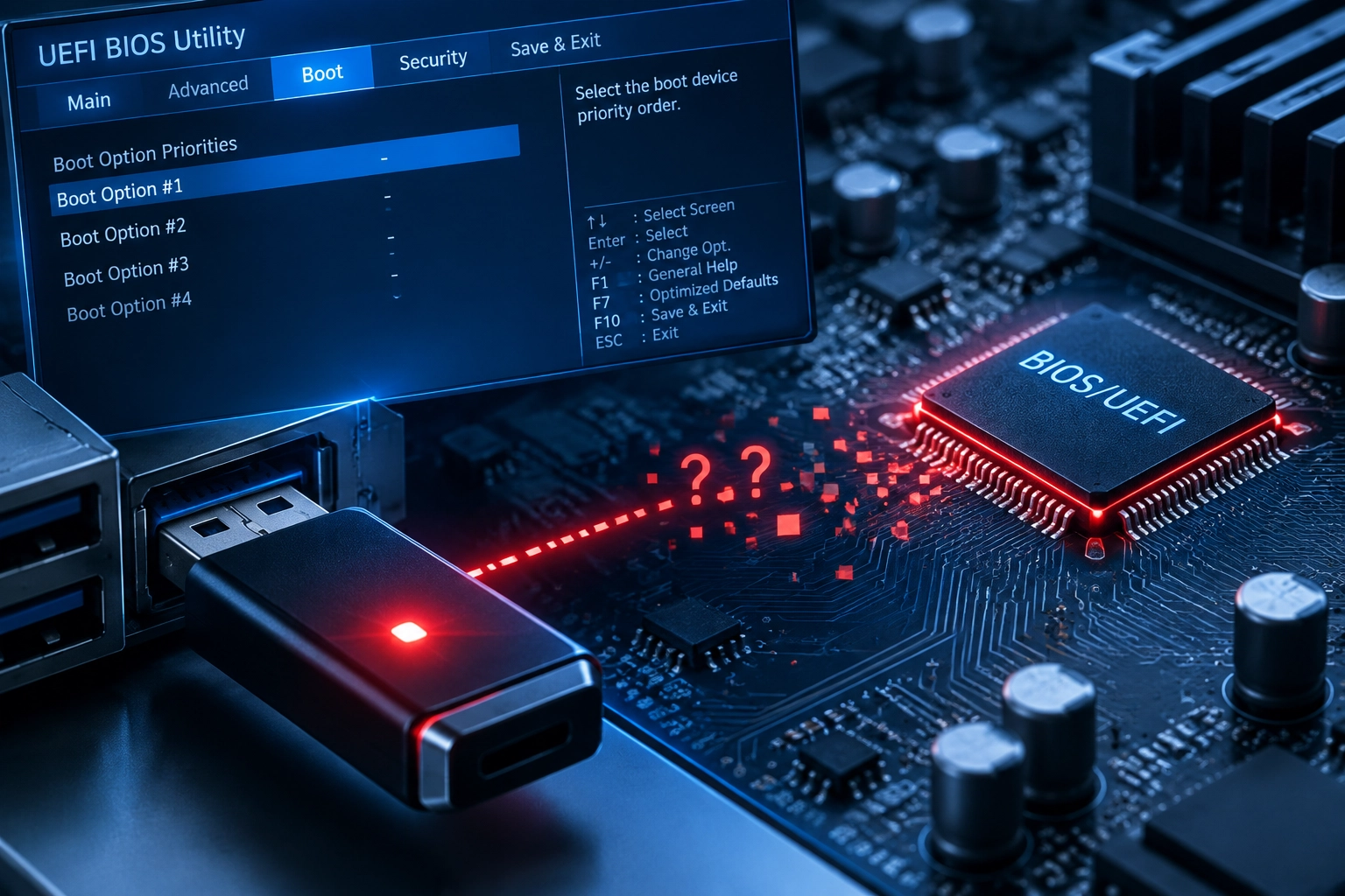 BIOS или UEFI не видит загрузочную флешку